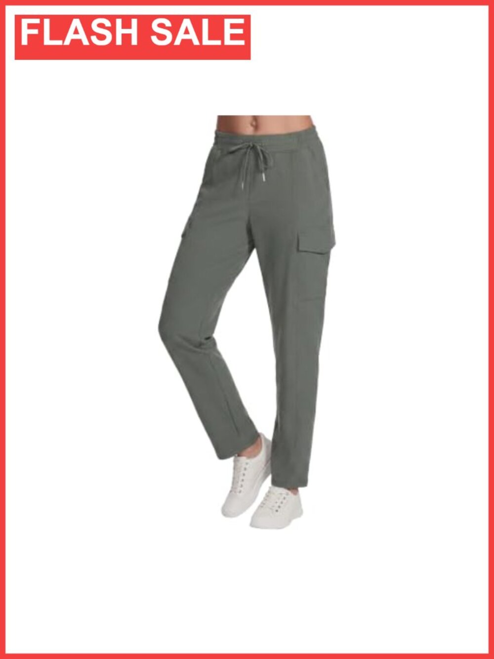 Skechers Women's Slip-In Cargo Pants Nylon Spandex 4-Way Stretch UPF 40+